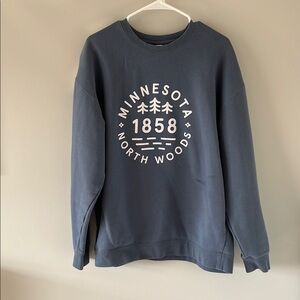 Sota Clothing Men's Blue Minnesota North Woods Sweater